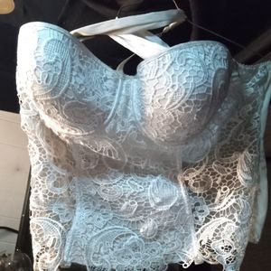Dreamgirl off white lace corset
